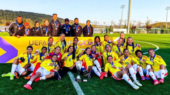 La Selección Colombia femenina Sub-17, campeona de UEFA Friendship Cup 2025.