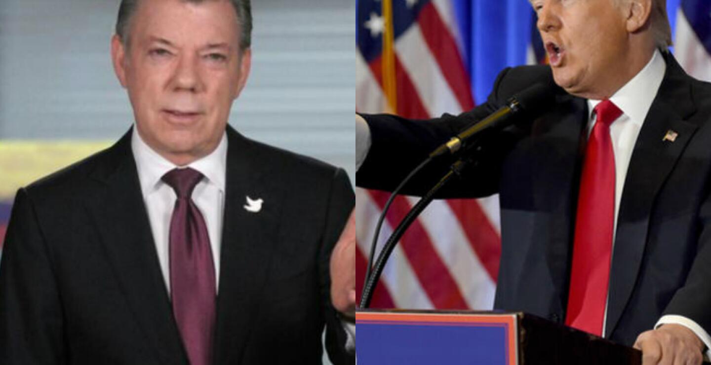 281777_BLU Radio. Santos y Trump - Fotos: AFP