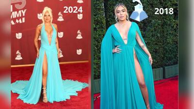 En los Latin Grammy 2024, Karol G usó un atuendo similar al de los mismos premios de 2018