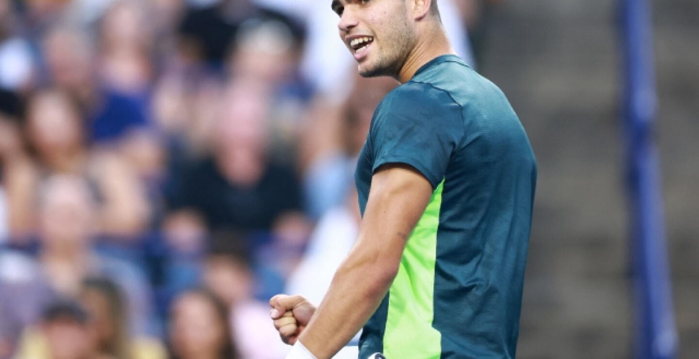 Carlos Alcaraz en su debut en el Masters 1.000 de Toronto