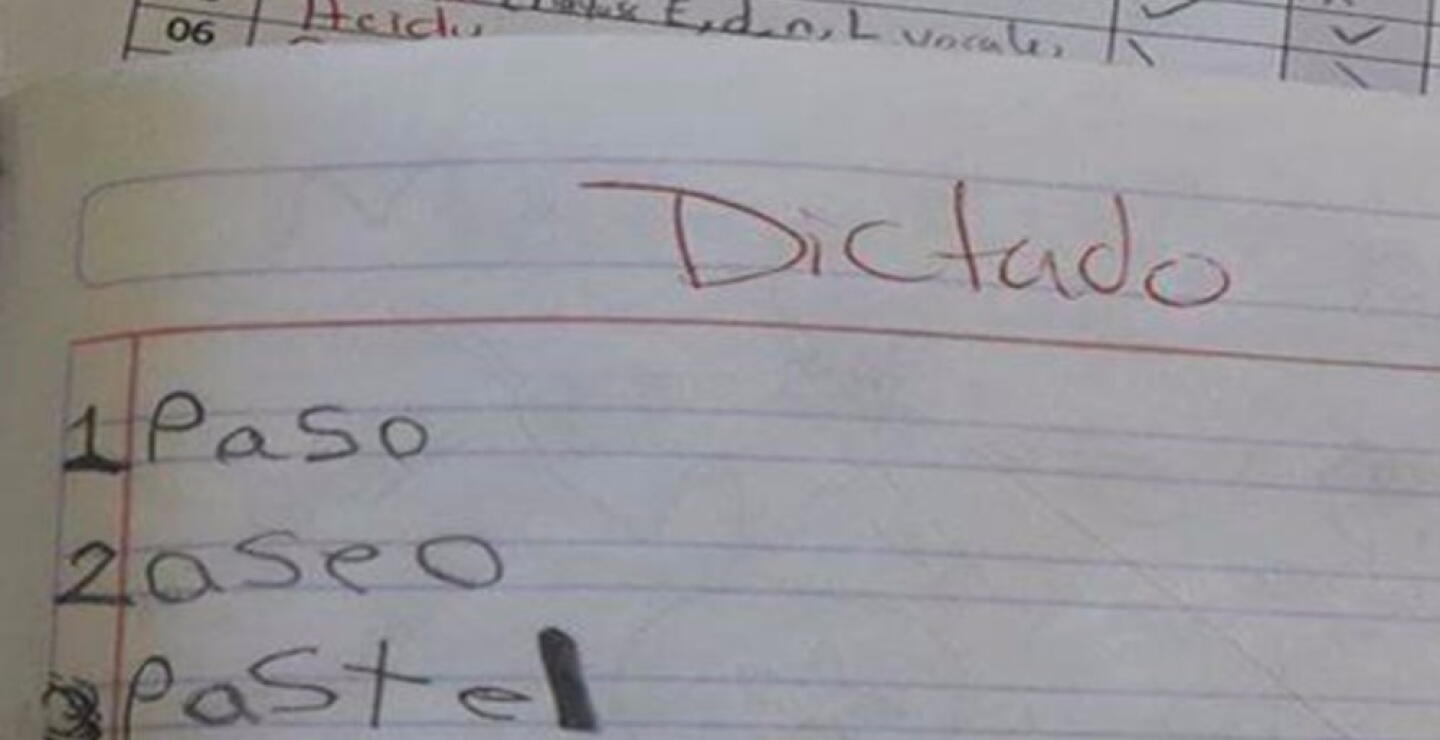 294704_BLU Radio. Examen del niño de 7 años / Foto: "Cosas de profes" en Facebook