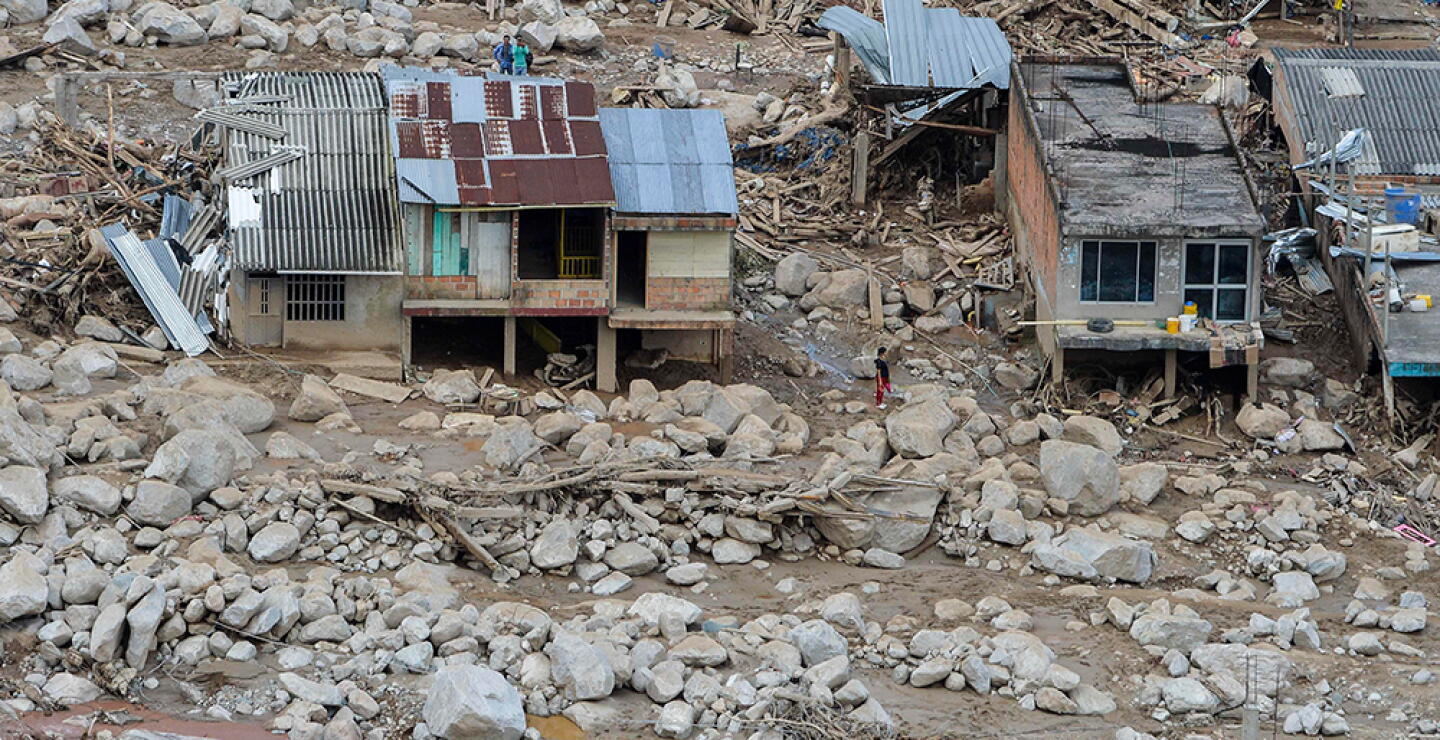 281509_Blu Radio. Panorámica de la tragedia de Mocoa / Foto: AFP