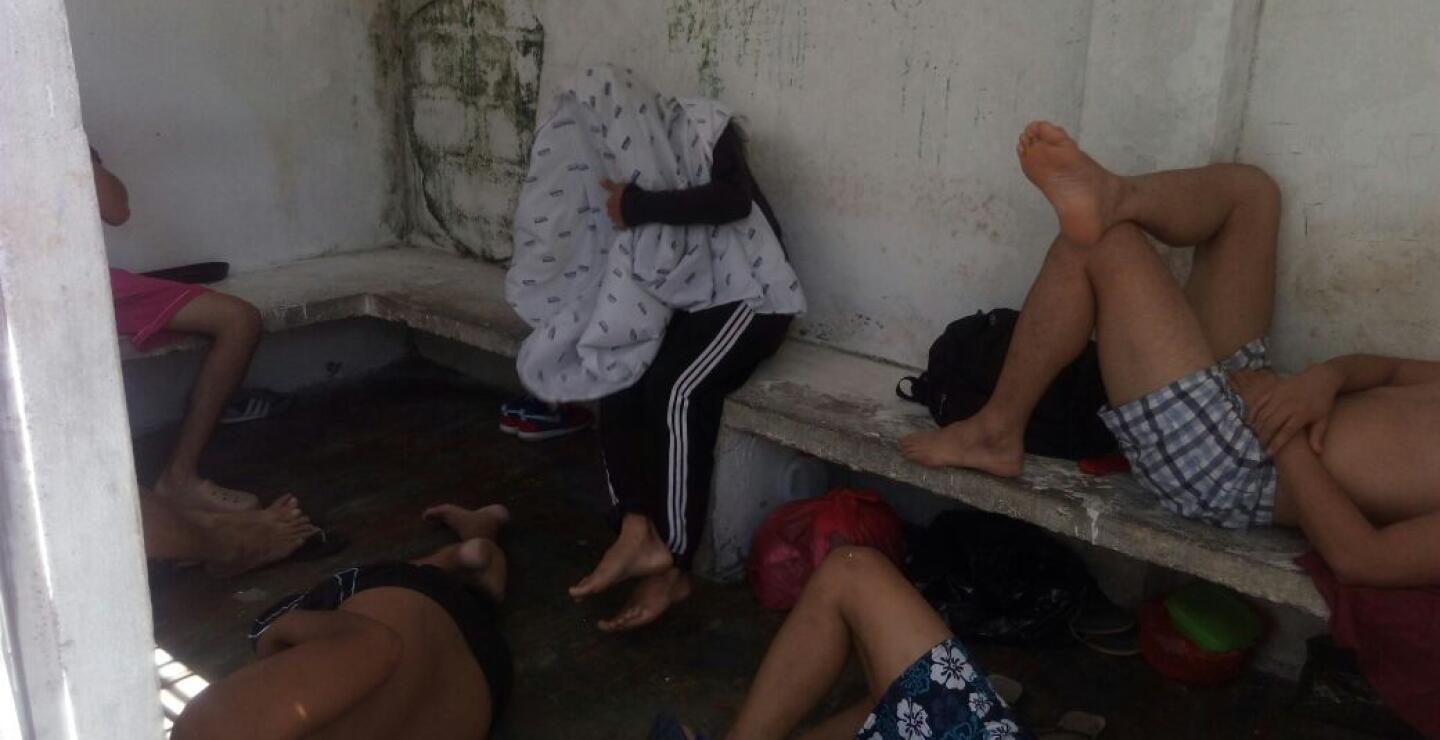 281058_BLU Radio, Foto: estación de policia del barrio Bogotá donde llevaron los presos que no han recibido el hotel / Blu Radio