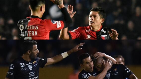 347992_Colón e Independiente del Valle // Fotos: AFP