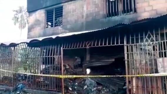 352069_Incendio dejó dos personas heridas en el oriente de Cali. Foto: captura de vídeo 352069_Incendio dejó dos personas heridas en el oriente de Cali. Foto: captura de vídeo