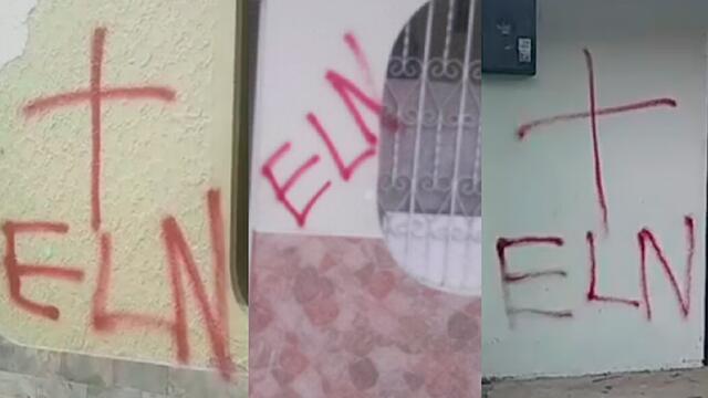 Casas de opositores a Maduro en Táchira amanecieron marcadas con grafitis alusivos al ELN 