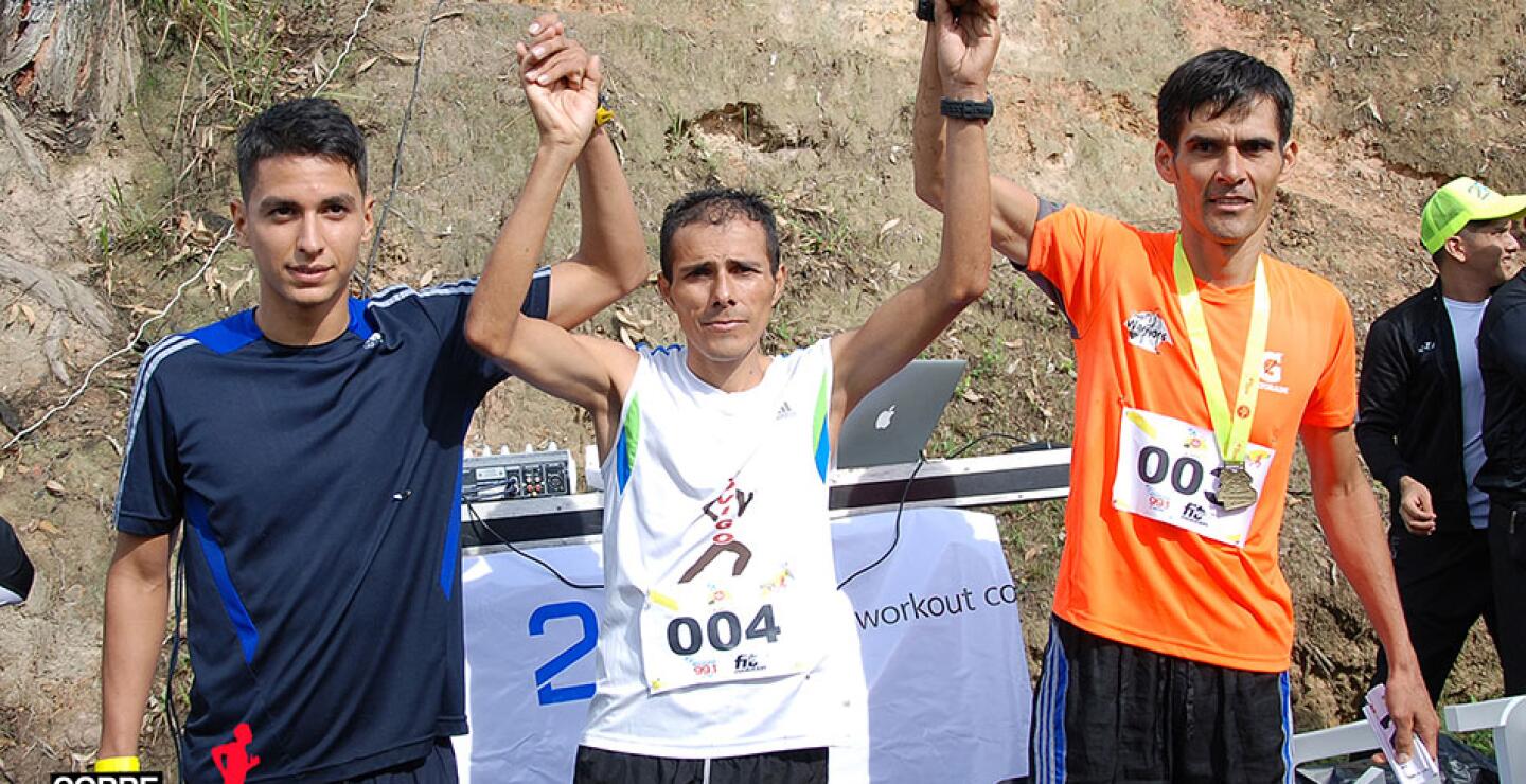 En la categoría de hombres, Fabio Realpe obtuvo el primer puesto con un tiempo de 31 minutos y 20 segundos. Jean Carlos Hurtado fue segundo con 31m30s y Héctor Mondragón, tercero con 31m42s.