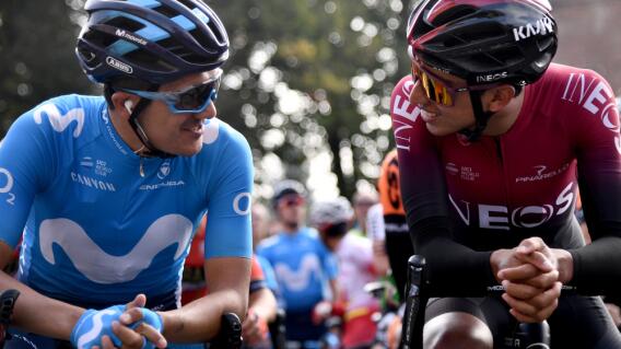 353005_BLU Radio. Richard Carapaz y Egan Bernal // Foto: AFP 353005_BLU Radio. Richard Carapaz y Egan Bernal // Foto: AFP