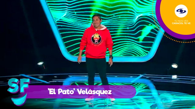 'El Pato' Velásquez en Sábados Felices. 'El Pato' Velásquez en Sábados Felices.