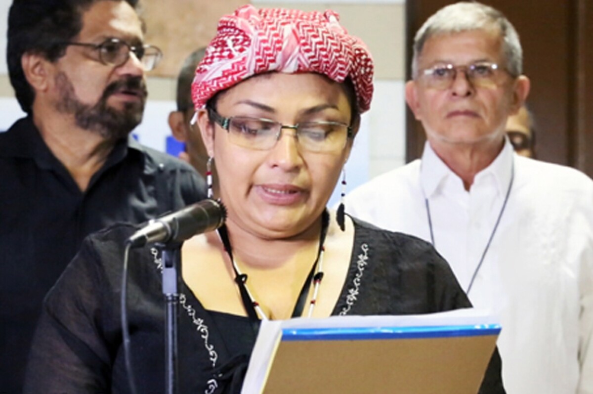Victoria Sandino, miembro del grupo negociador de las FARC.