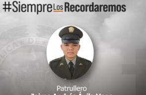 Policía asesinado en Soacha
