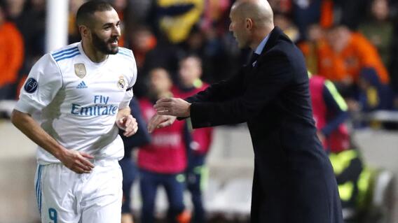 304354_BLU Radio. Karim Benzema y Zinedine Zidane / Foto: AFP.
