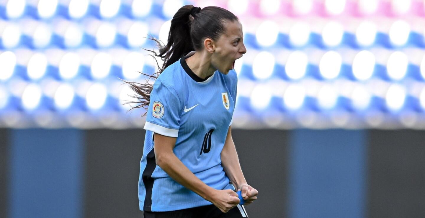 Belén Aquino, jugadora de la Selección Uruguay femenina.