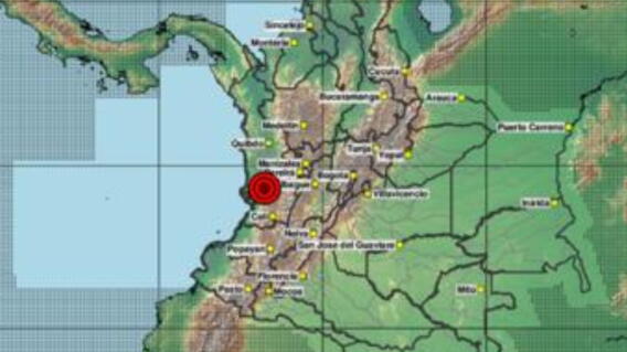 Sismo en Colombia.