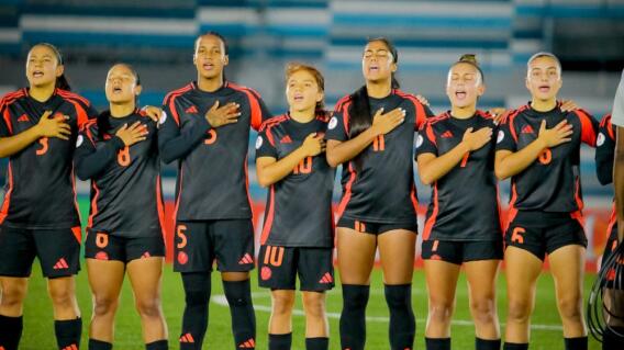 Jugadoras de la Selección Colombia femenina Sub-20, en medio del Sudamericano. Jugadoras de la Selección Colombia femenina Sub-20, en medio del Sudamericano.