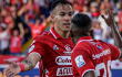 América de Cali y un festejo de gol contra el Tolima, en el Pascual Guerrero.