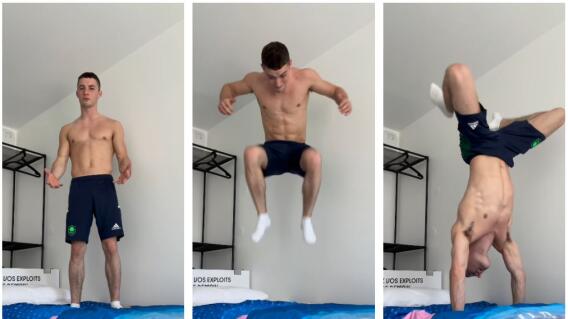 Atleta prueba camas ‘antisexo’ de los Juegos Olímpicos París 2024 y video se hace viral