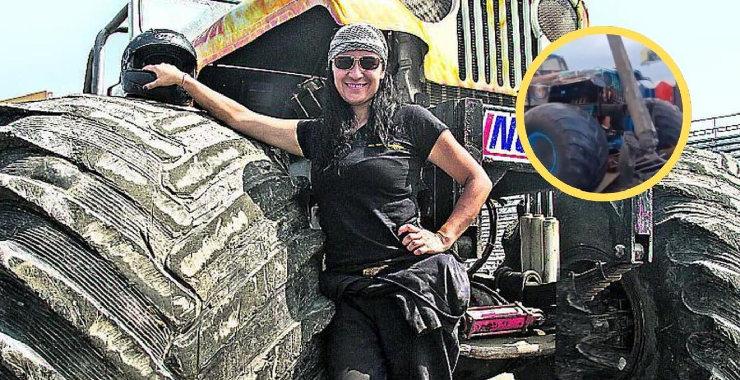 Ella es Sonia Segura, conductora de la monster truck 