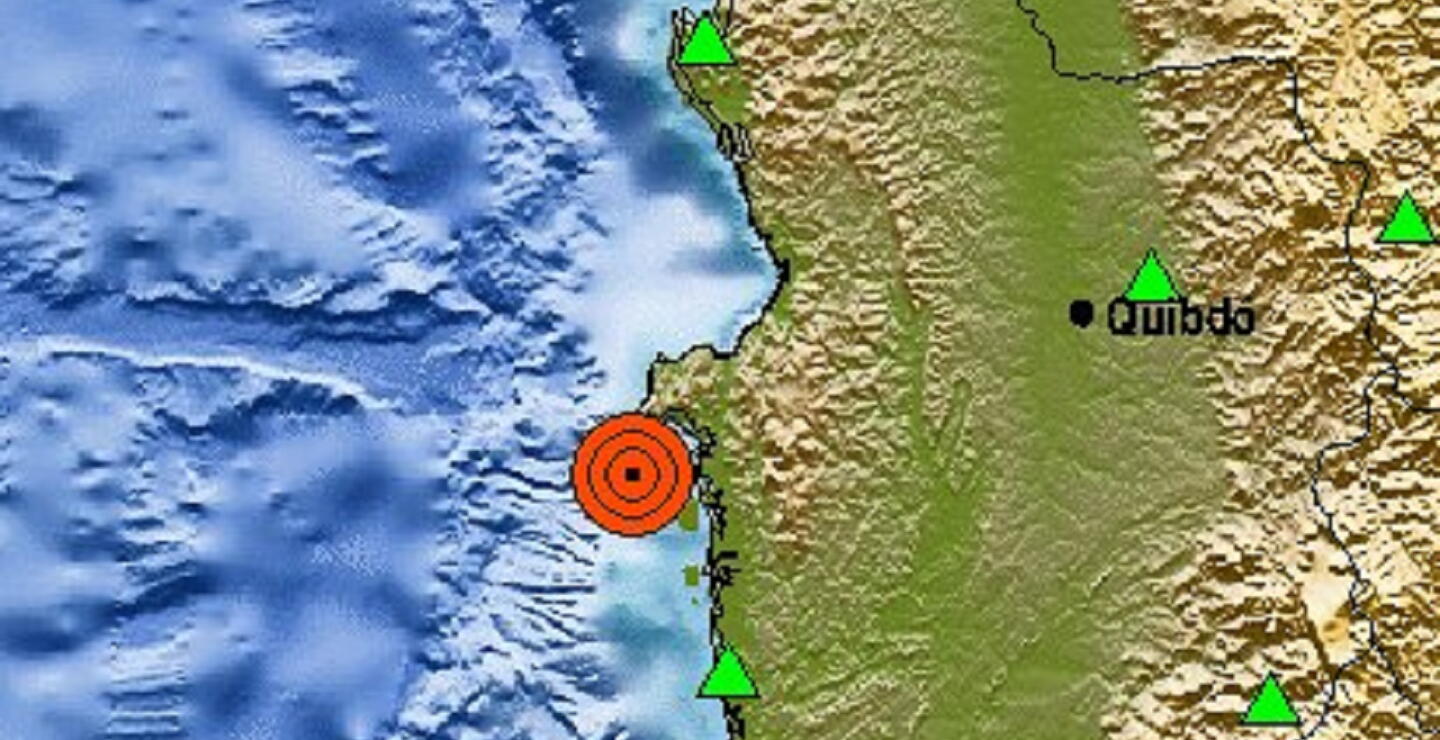 Fuerte temblor en Chocó