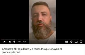 282526_BLU Radio, hombre amenaza a presidente Santos / Foto: Captura de Youtube