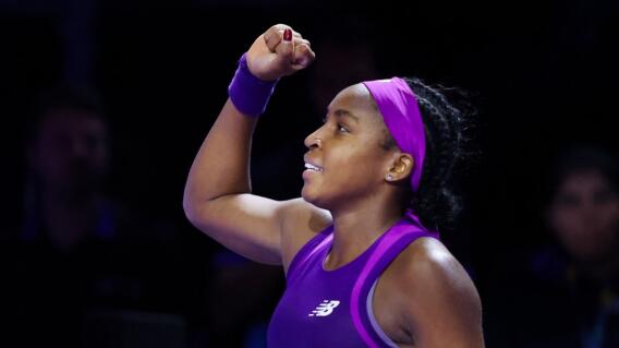 Coco Gauff, tenista de Estados Unidos, campeona de las WTA Finals. Coco Gauff, tenista de Estados Unidos, campeona de las WTA Finals.