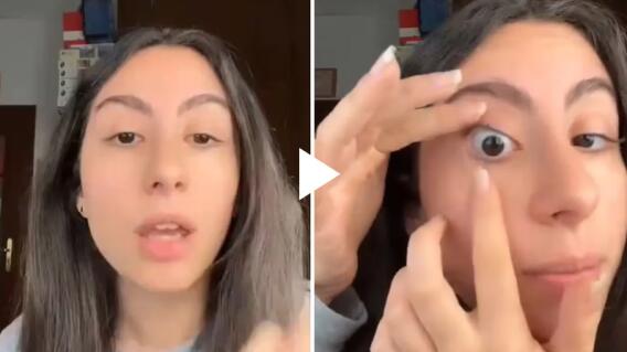 Joven se hace viral al mostrar que tiene tres ojos Joven se hace viral al mostrar que tiene tres ojos