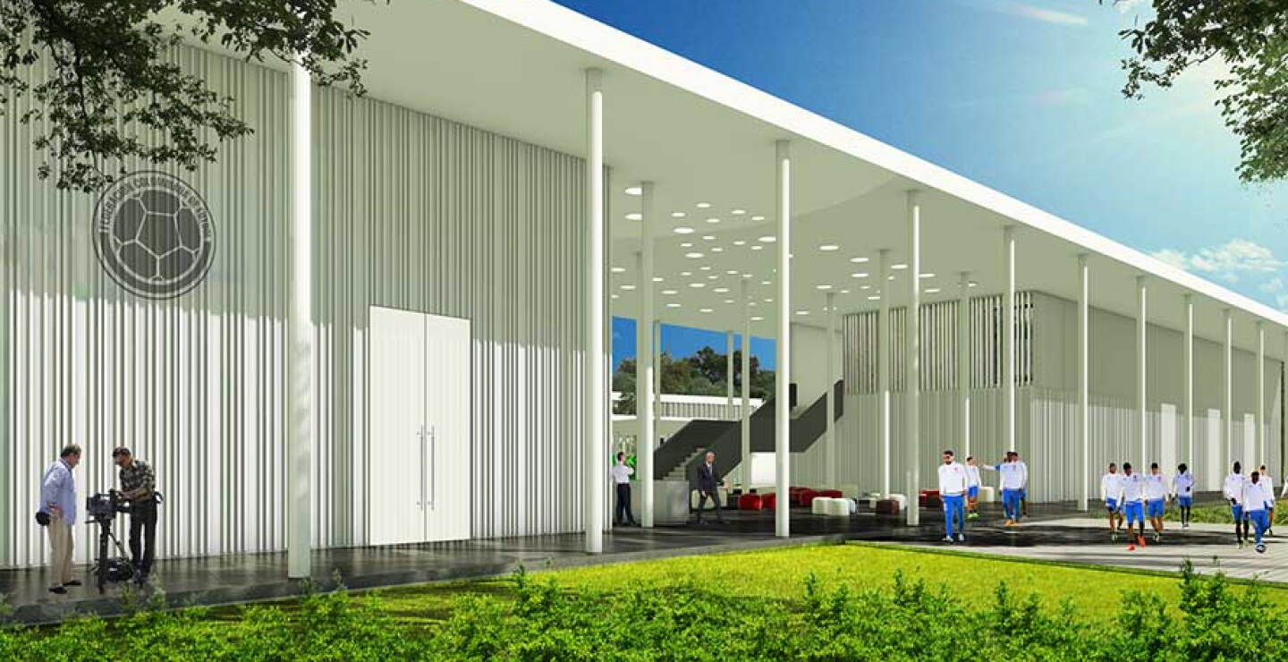 Sede deportiva de la FCF, en Barranquilla