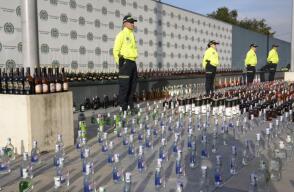 Más de 4.000 unidades de licor adulterado fueron incautadas en Los Mártires, en Bogotá