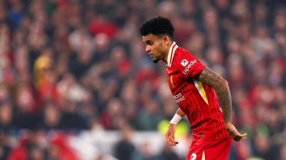 Luis Díaz durante partido con el Liverpool Luis Díaz durante partido con el Liverpool