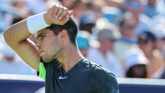 Carlos Alcaraz durante el Masters 1.000 de Cincinnati
