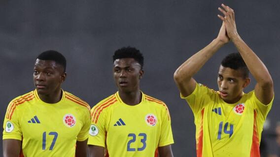 Jugadores de la Selección Colombia celebran un gol en el hexagonal final del Sudamericano Sub-20 Jugadores de la Selección Colombia celebran un gol en el hexagonal final del Sudamericano Sub-20