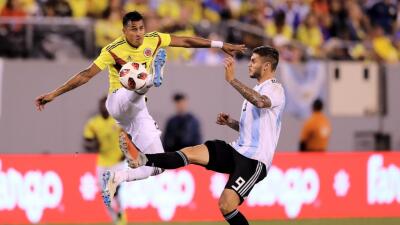Jeison Murillo en un partido con la Selección Colombia. 