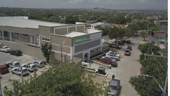 Sena en el barrio El Bosque. 