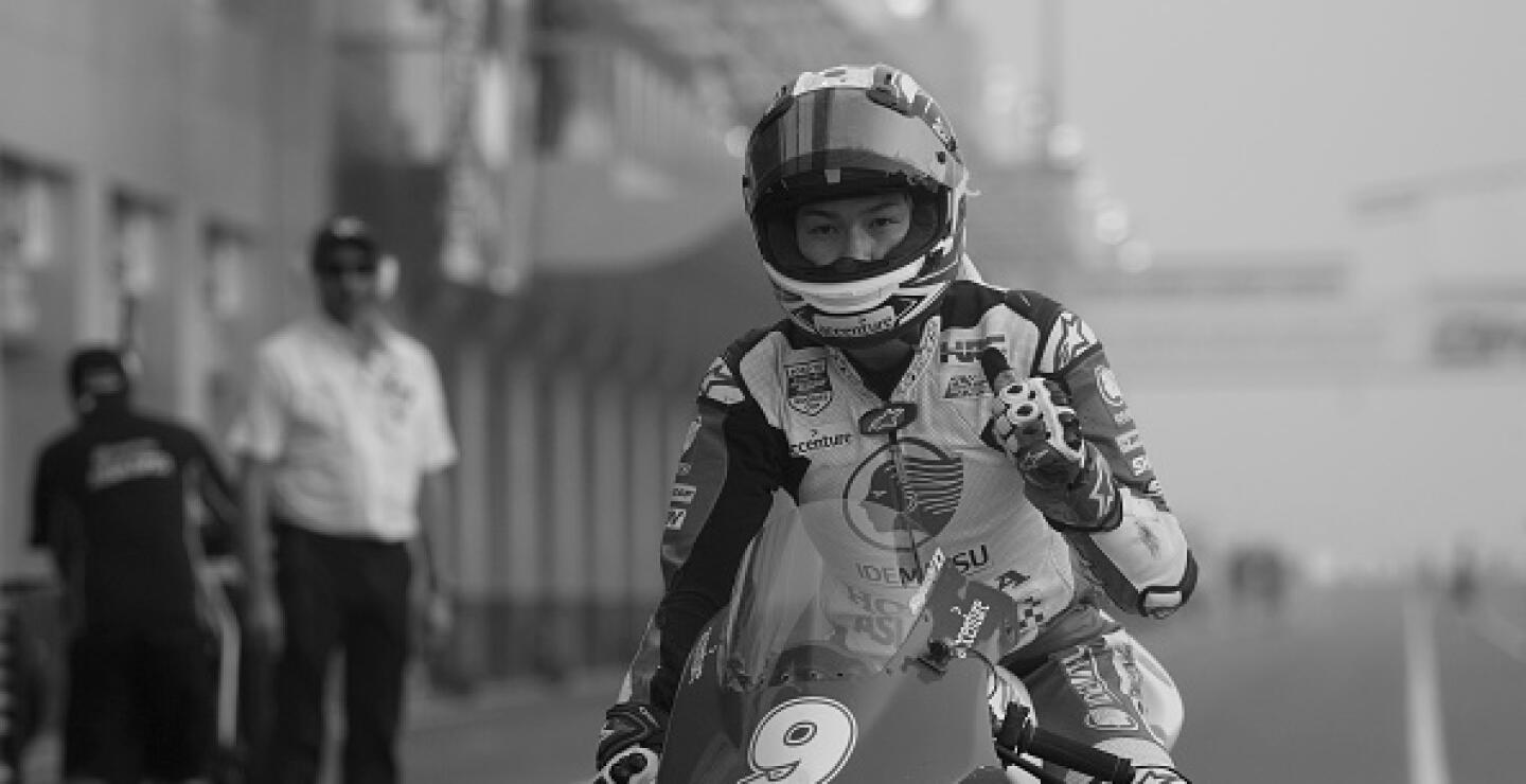El piloto de motociclismo Haruki Noguchi