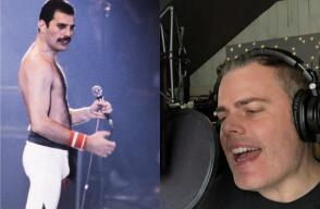 320761_BLU Radio, Freddie Mercury - Marc Martel / Foto: AFP - Fb @Marcmartelmusic