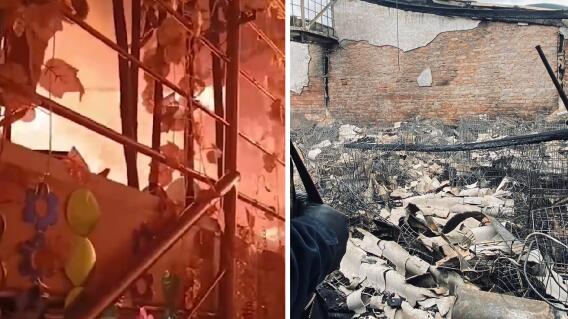 Revelan imágenes del interior del local en San Victorino que se incendió Revelan imágenes del interior del local en San Victorino que se incendió