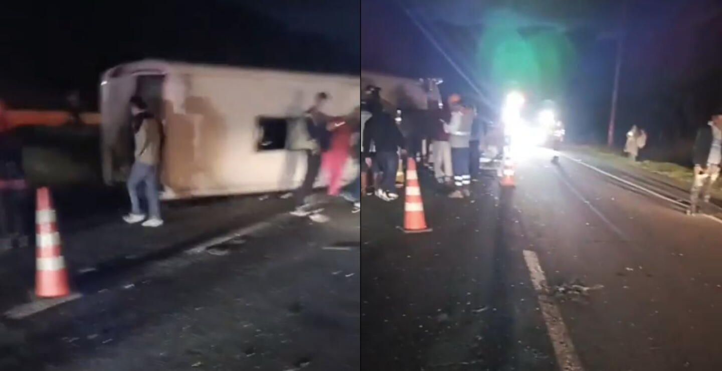 Así fue el accidente de tránsito en sector Alto del Tigre, en vía Tunja-Bogotá: al menos 20 heridos