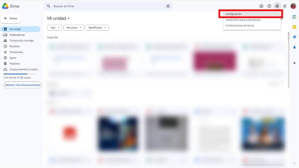 Paso uno para usar Google Drive sin conexión a internet