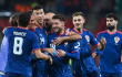 La Selección de Croacia en el partido frente a República Checa por la Liga de Naciones. 