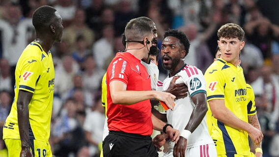  Vinícius Júnior fue expulsado en Real Madrid vs. Villarreal por la Liga de España. 