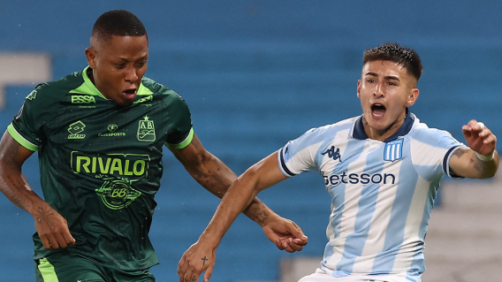 Atlético Bucaramanga contra Racing, en partido de la Copa Libertadores 2025, por la fase de grupos