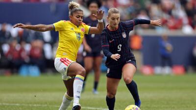 Selección Colombia femenina vs. Estados Unidos en la SheBelieves Cup 2026.