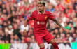 Luis Díaz durante partido con el Liverpool en Inglaterra