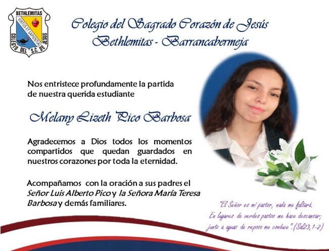 El colegio lamenta el fallecimiento de la estudiante.jpg