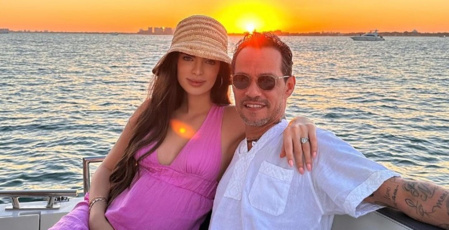 Marc Anthony y Nadia Ferreira esperan un bebé.