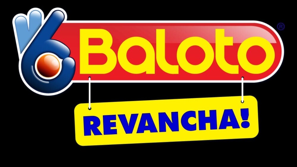 Logo de Baloto y Baloto Revancha en fondo negro.