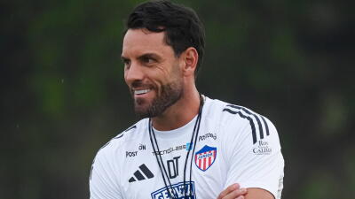 Sebastián Viera, técnico del Junior de Barranquilla.