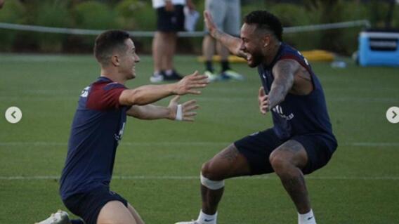 Ander Herrera y Neymar Ander Herrera y Neymar