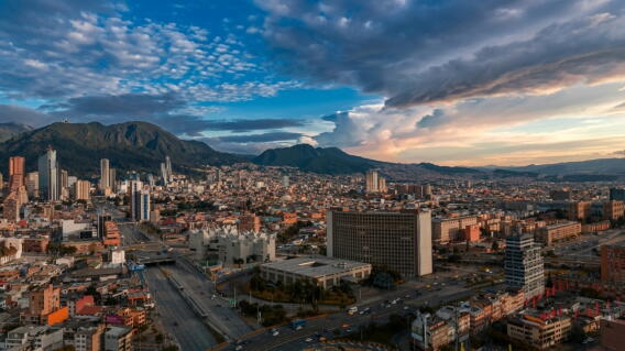 Vista panorámica de Bogotá