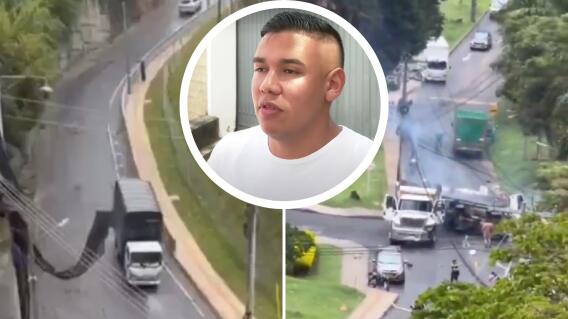 Así fue como el conductor que se accidentó en la loma "sube o no sube" evitó chocar otros vehículos Así fue como el conductor que se accidentó en la loma "sube o no sube" evitó chocar otros vehículos
